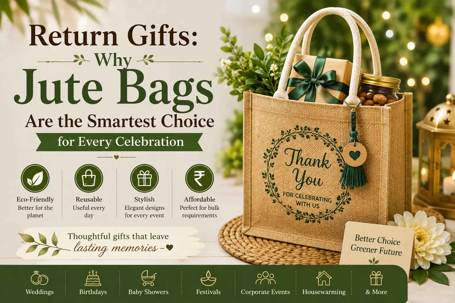 jute bags return gift